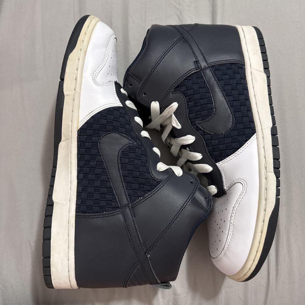 Size 11 - Nike Dunk High Black, Obsidian White - 317982-143